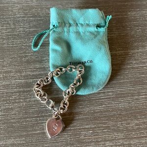 Tiffany Heart Tag Bracelet Engraved S